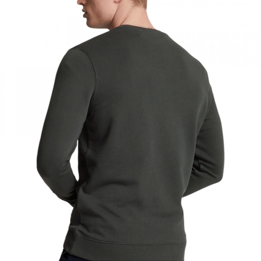 Afbeelding van ML2255TON Superfine Crew Gun Metal  - Heren Sweater - Lyle & Scott